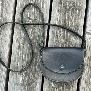 Small Half Moon Leather Bag By Humanoid